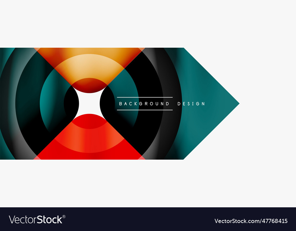Circle abstract background wallpaper banner Vector Image