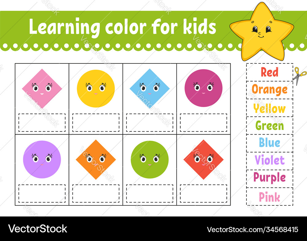 Learning color for kids education developing Vector Image