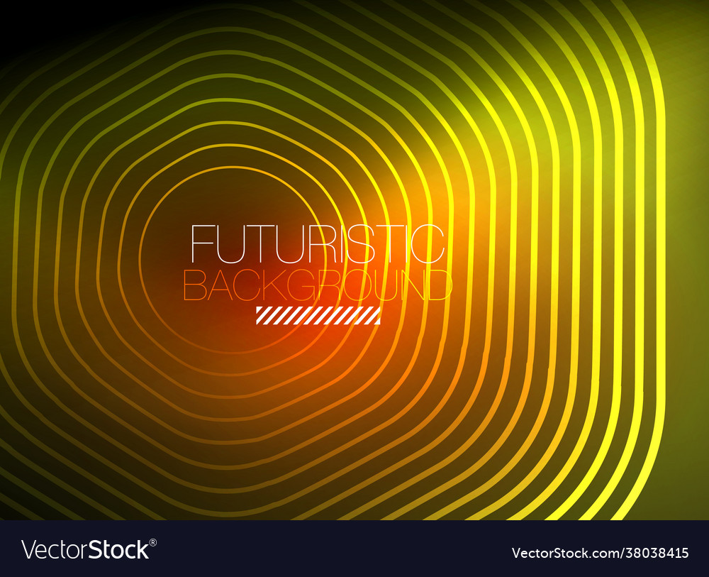Neon color square shape lines abstract background vector image Neon color square shape lines abstract background