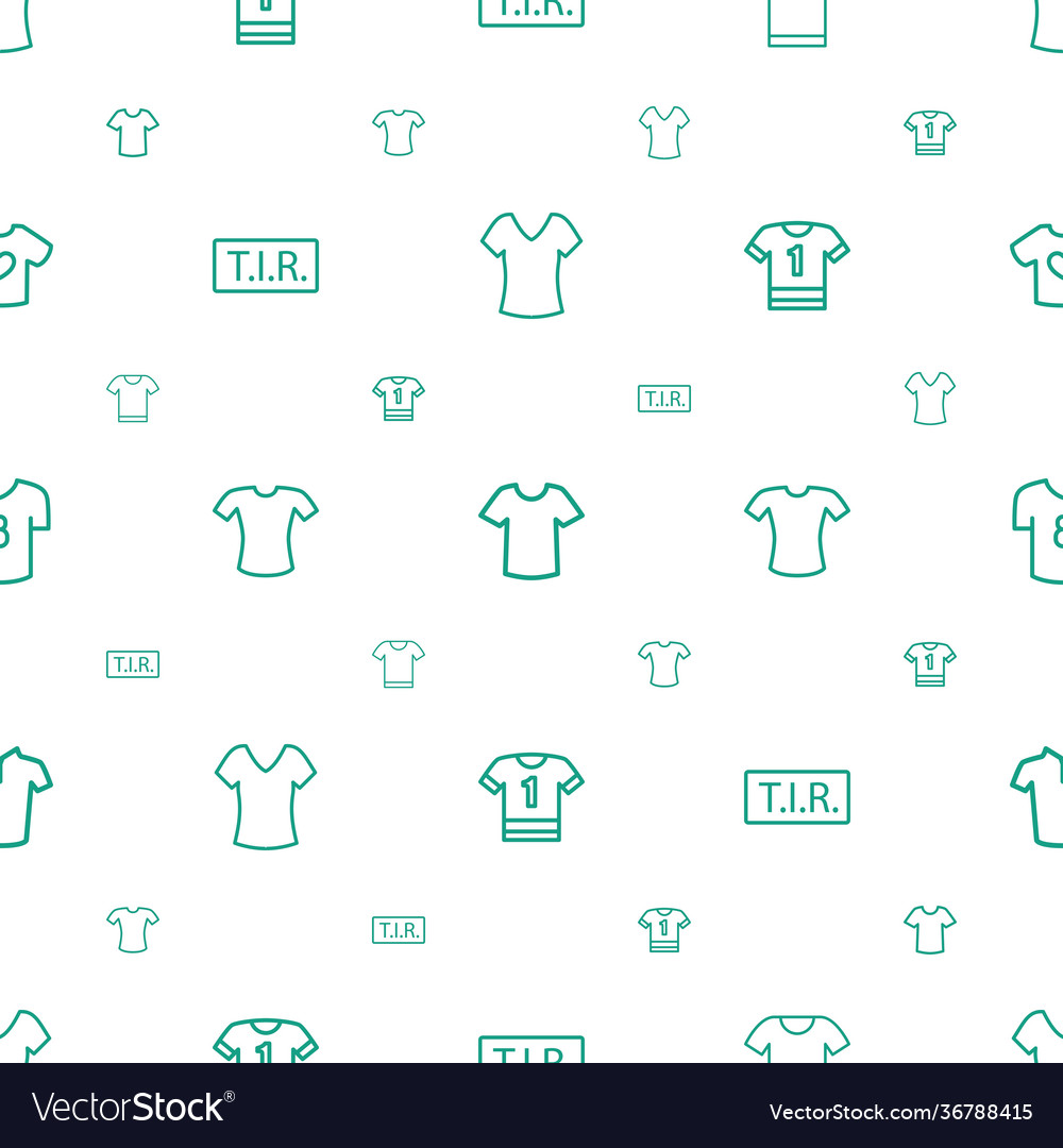 T icons pattern seamless white background