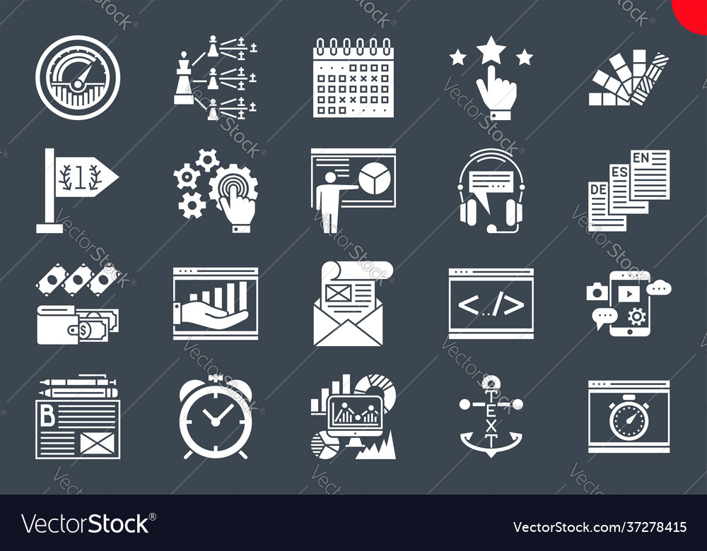 Thin line icons set search engine optimization vector image Thin line icons set search engine optimization