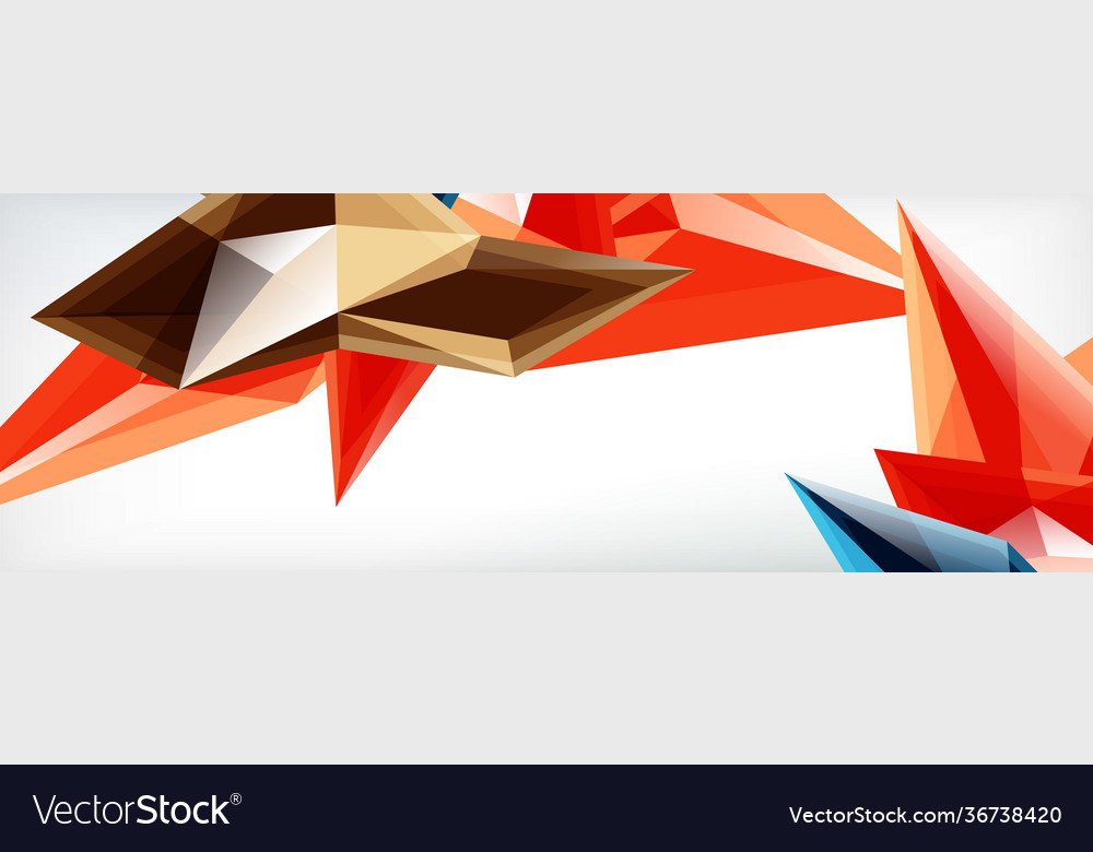 3d triangles and pyramids abstract