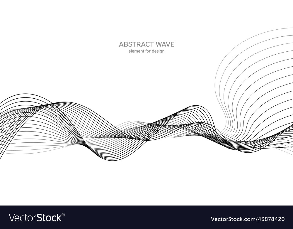 Abstract wave element for design digital Vector Image Abstract wave element for design digital