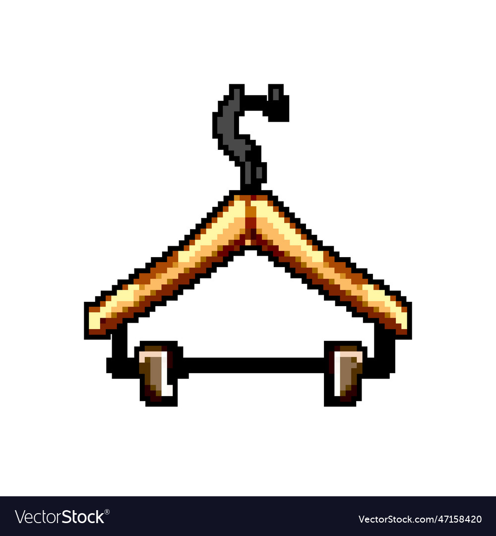 Closet hanger clothes game pixel art