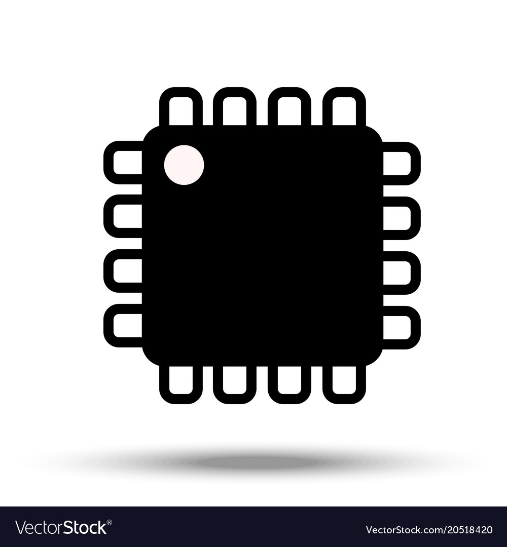 Computer chip electronic microprocessor