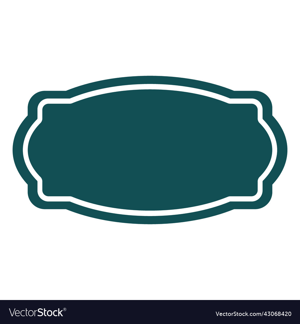 Green horizontal label Royalty Free Vector Image