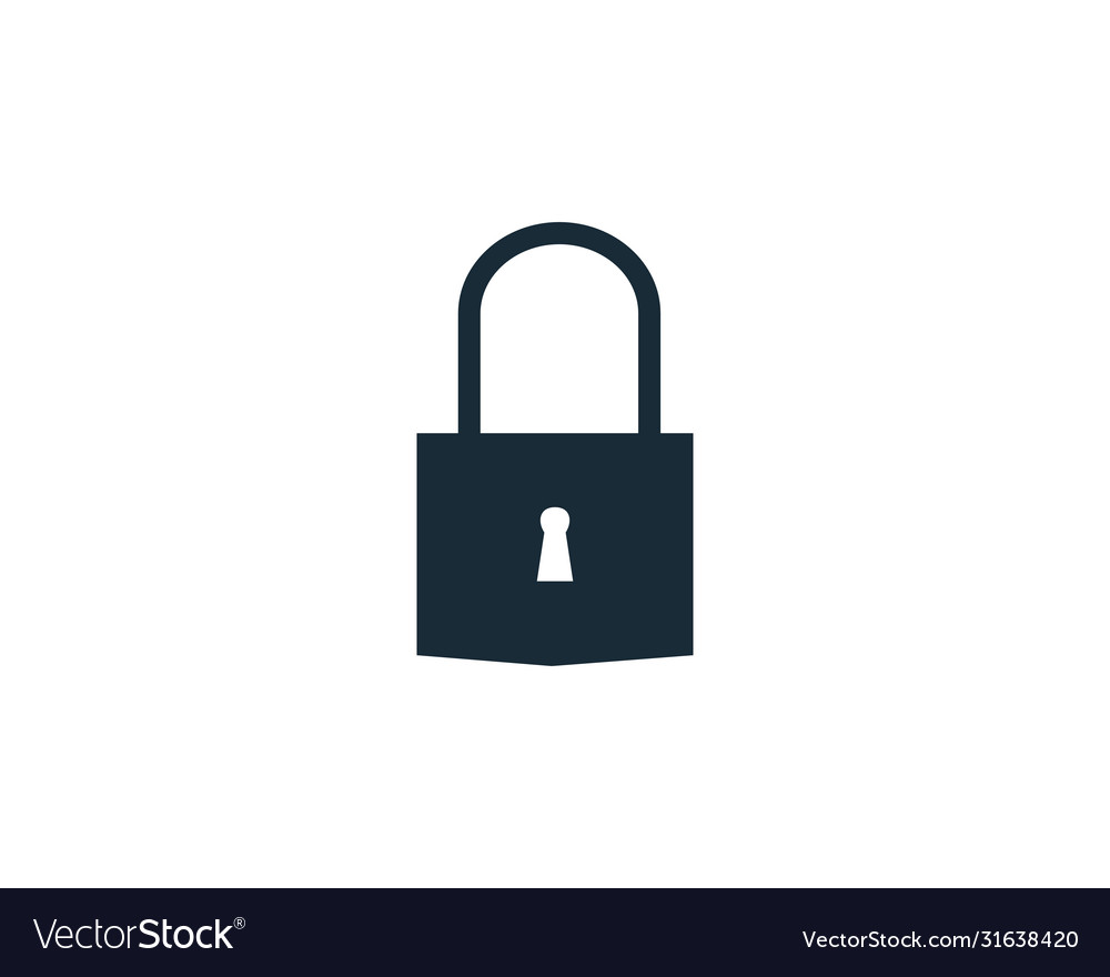 Padlock Symbol Logo Vorlage Design