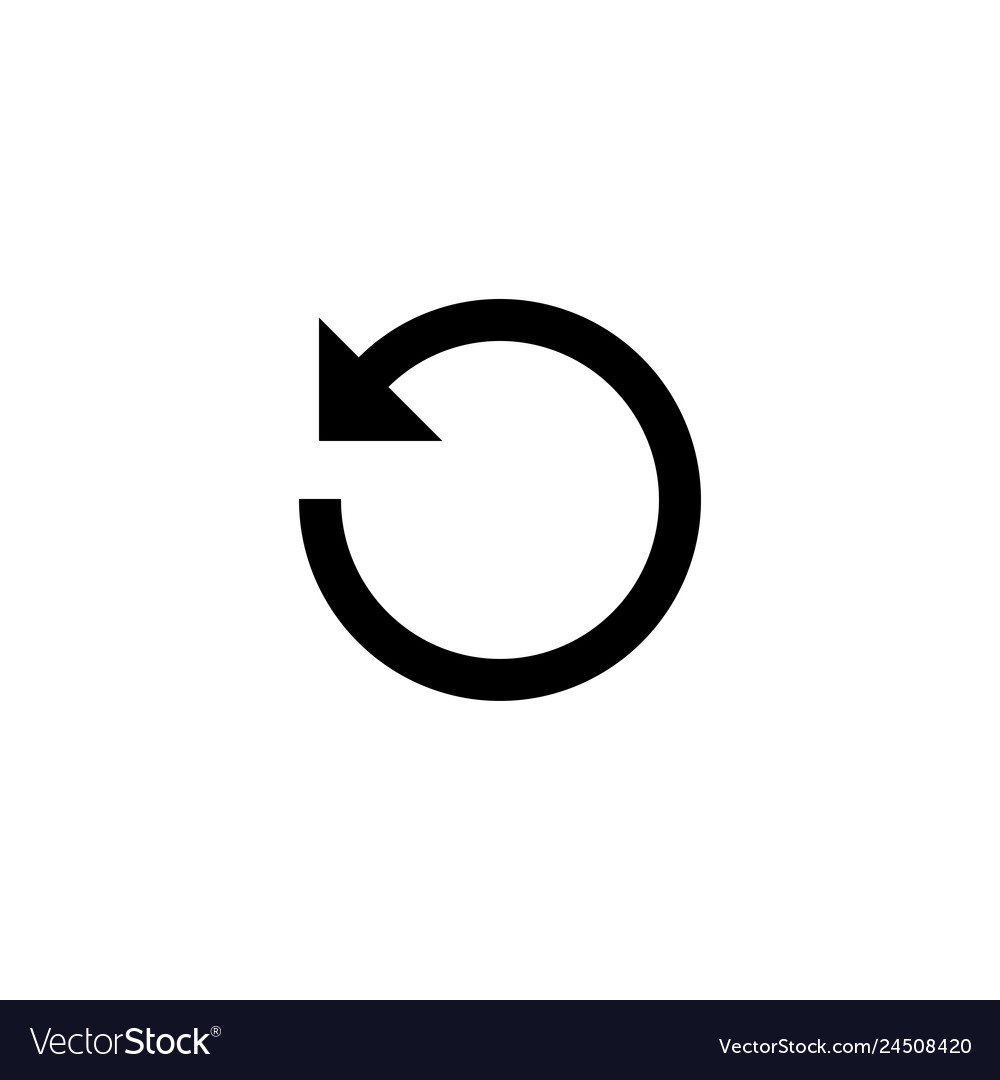 Refresh icon web update sign vector image Refresh icon web update sign