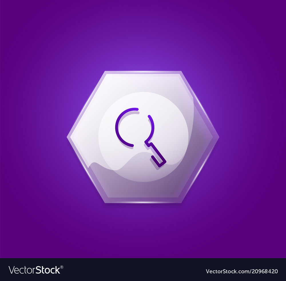 Search magnifier web button magnify icon modern