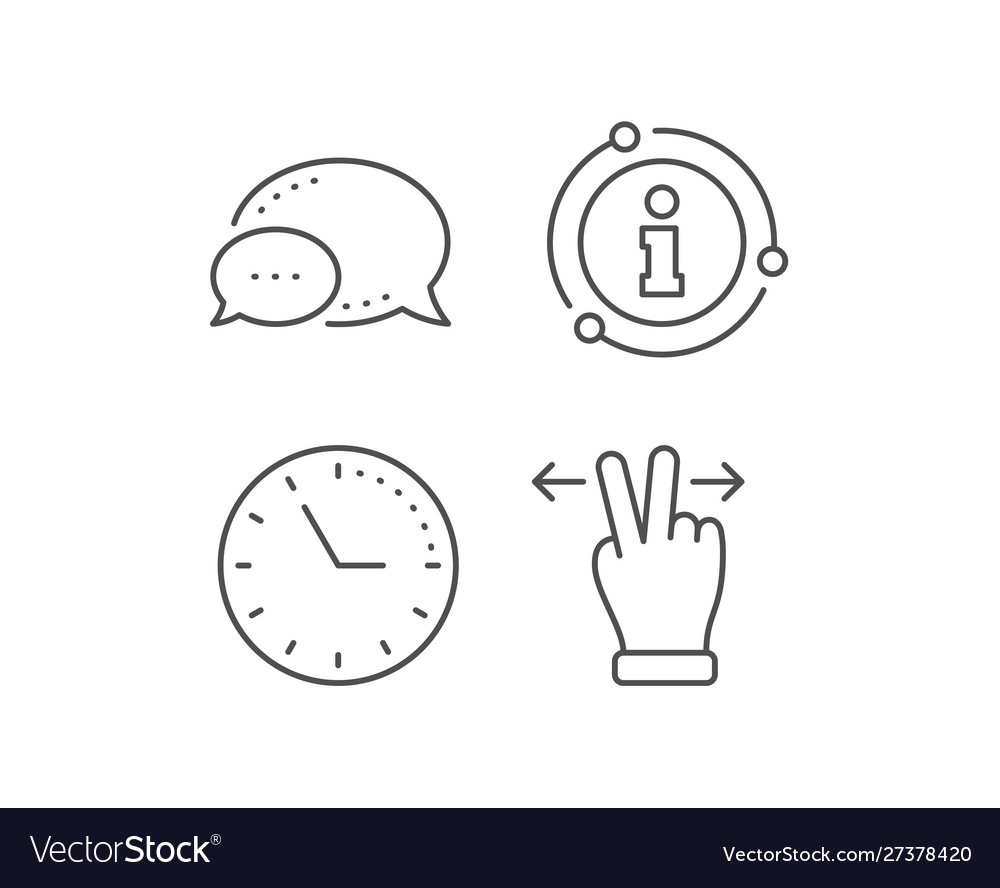 Touchscreen gesture line icon slide arrow sign