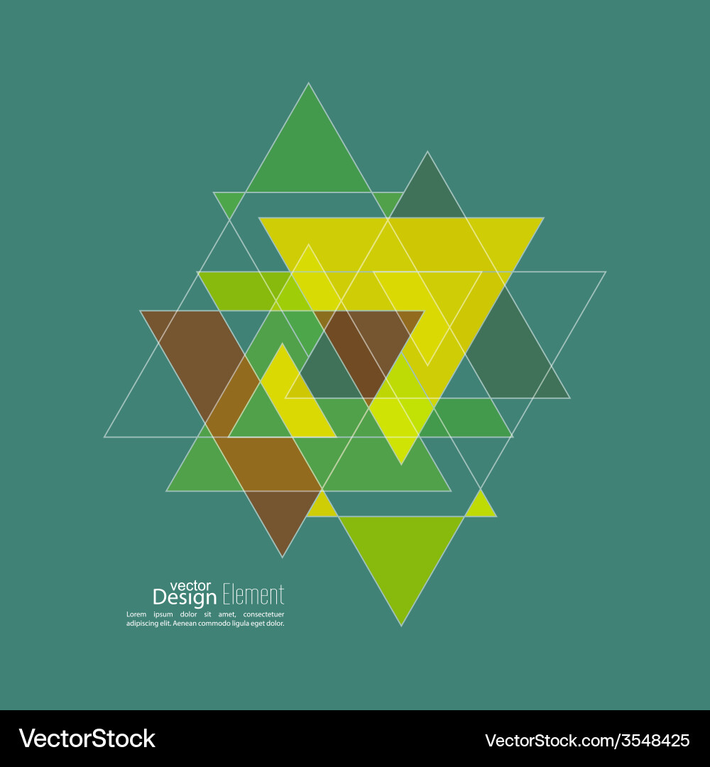 Abstract background with triangles Royalty Free Vector Image