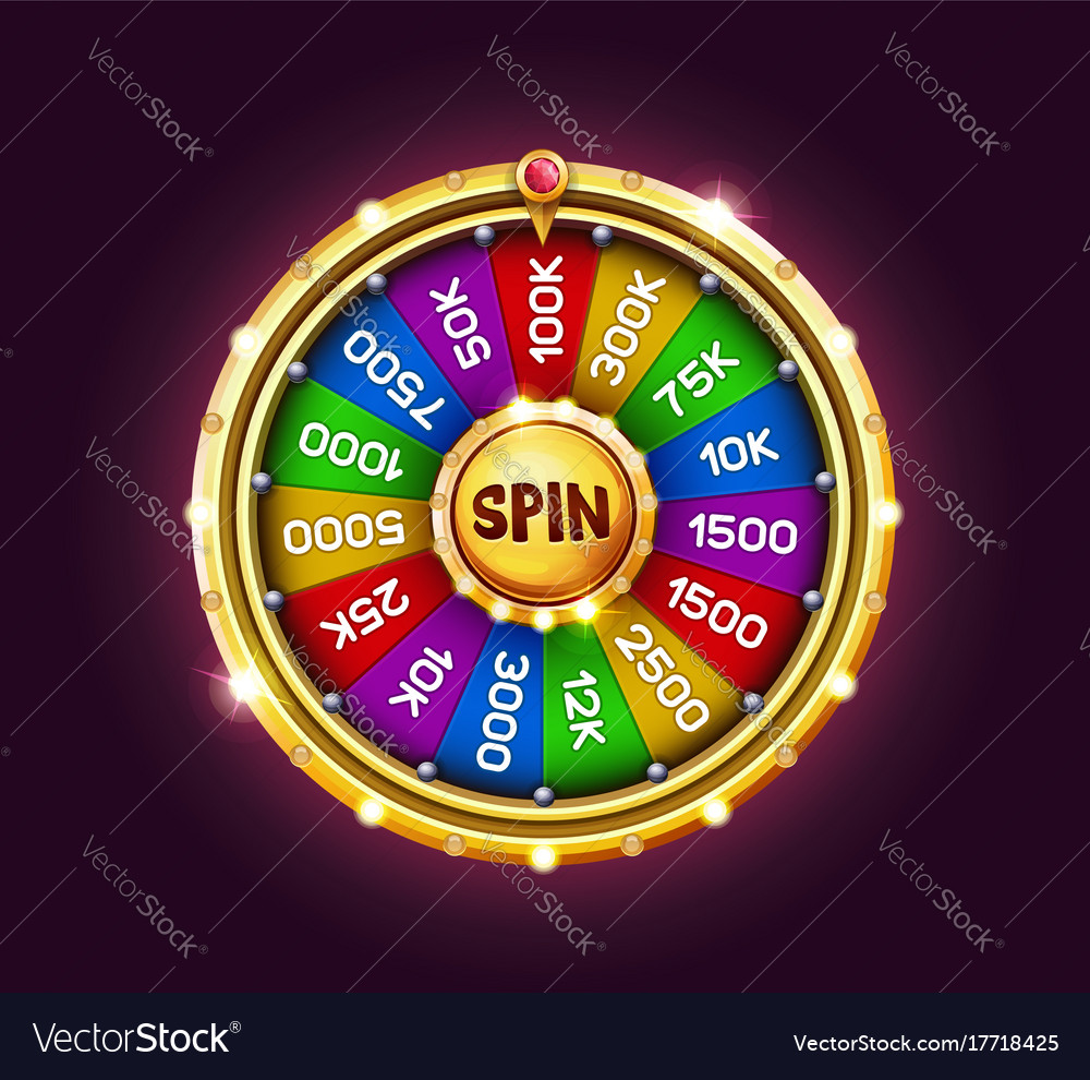 Bonus wheel of luck Royalty Free Vector Image - VectorStock