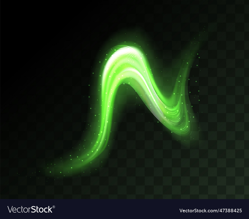 Curve light effect vector image Curve light effect