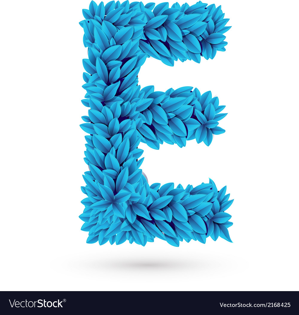 E letter Royalty Free Vector Image - VectorStock