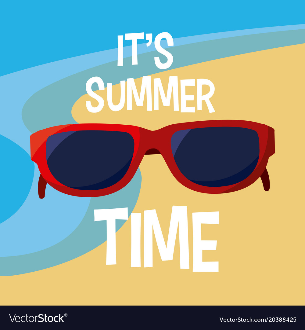 Its summer time Royalty Free Vector Image - VectorStock