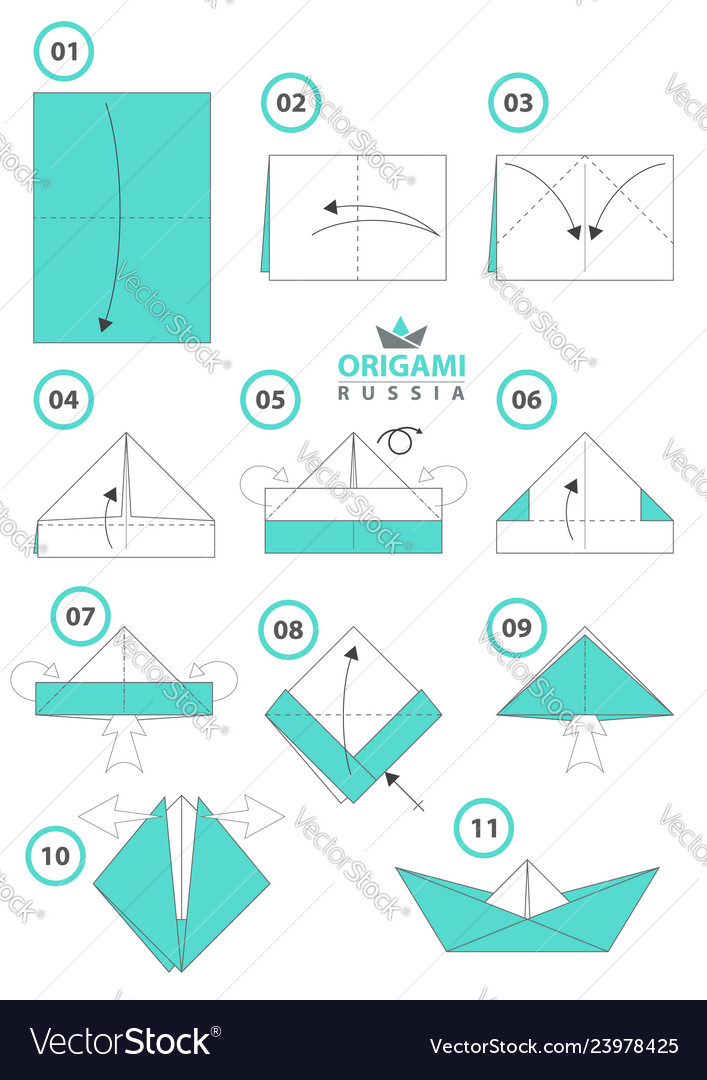 Origami Ship Diy Paper Origami