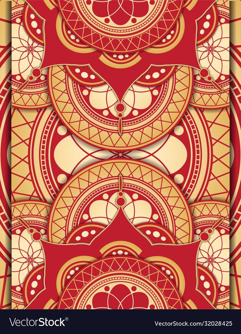 Template card with abstract background design