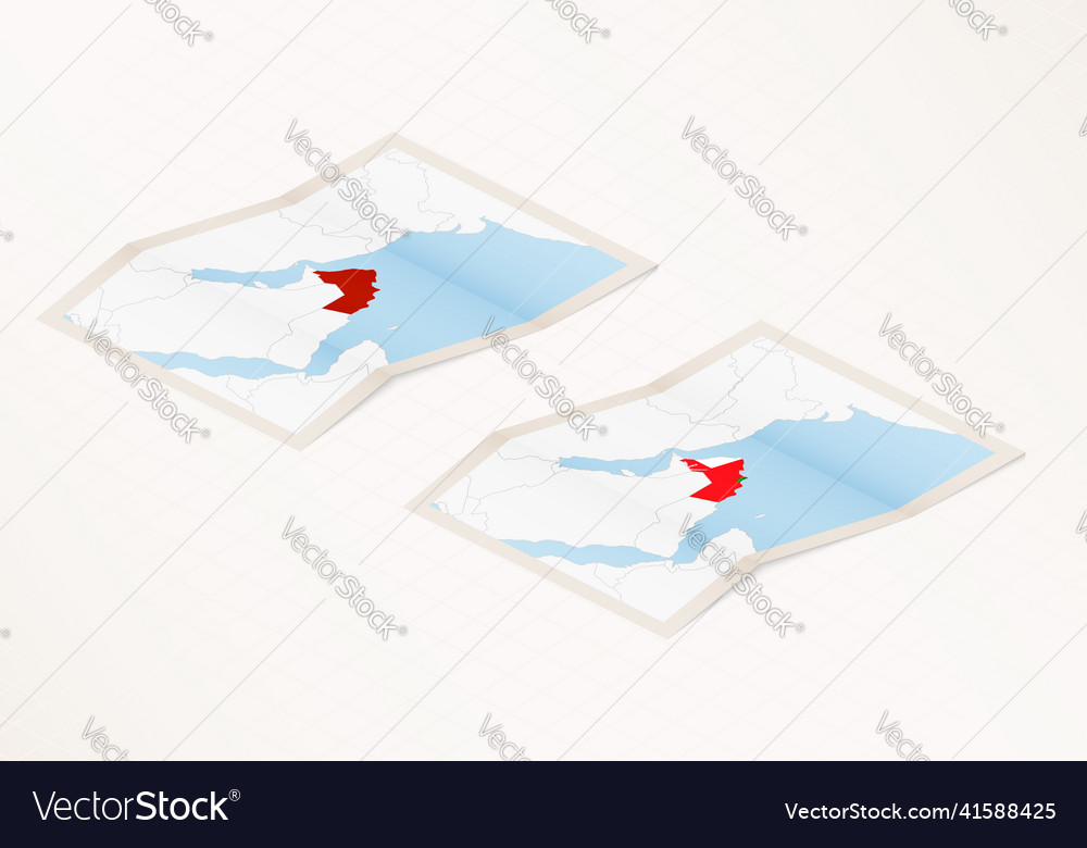 Two versions of a folded map oman
