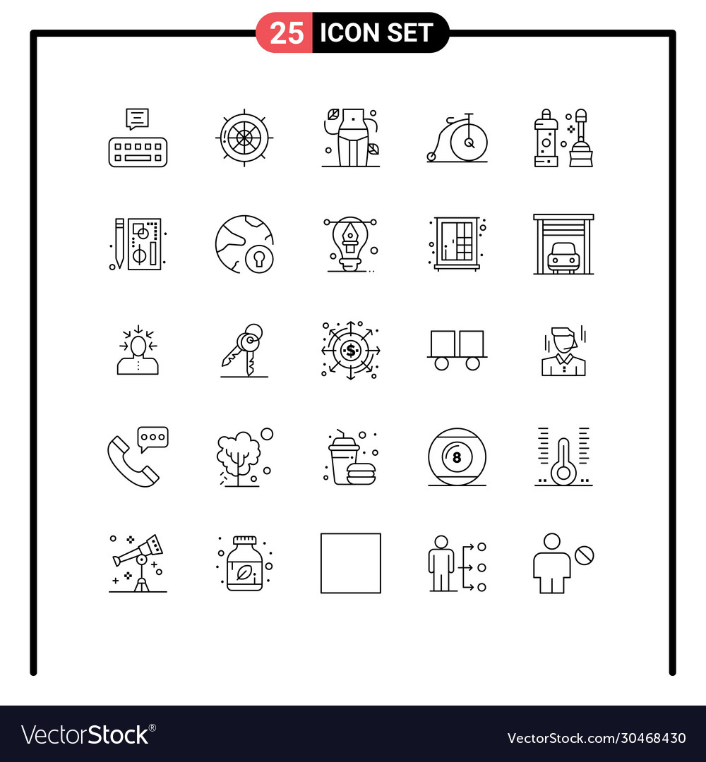 25 universal lines set for web and mobile
