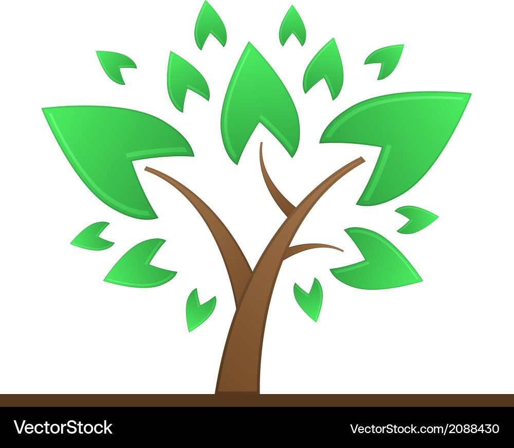 Simple Abstract Tree Vector Abstract tree Royalty Free Vector Image - VectorStock