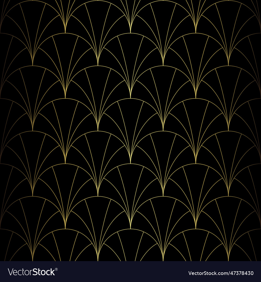 Art deco pattern background in 1920s style Vector Image