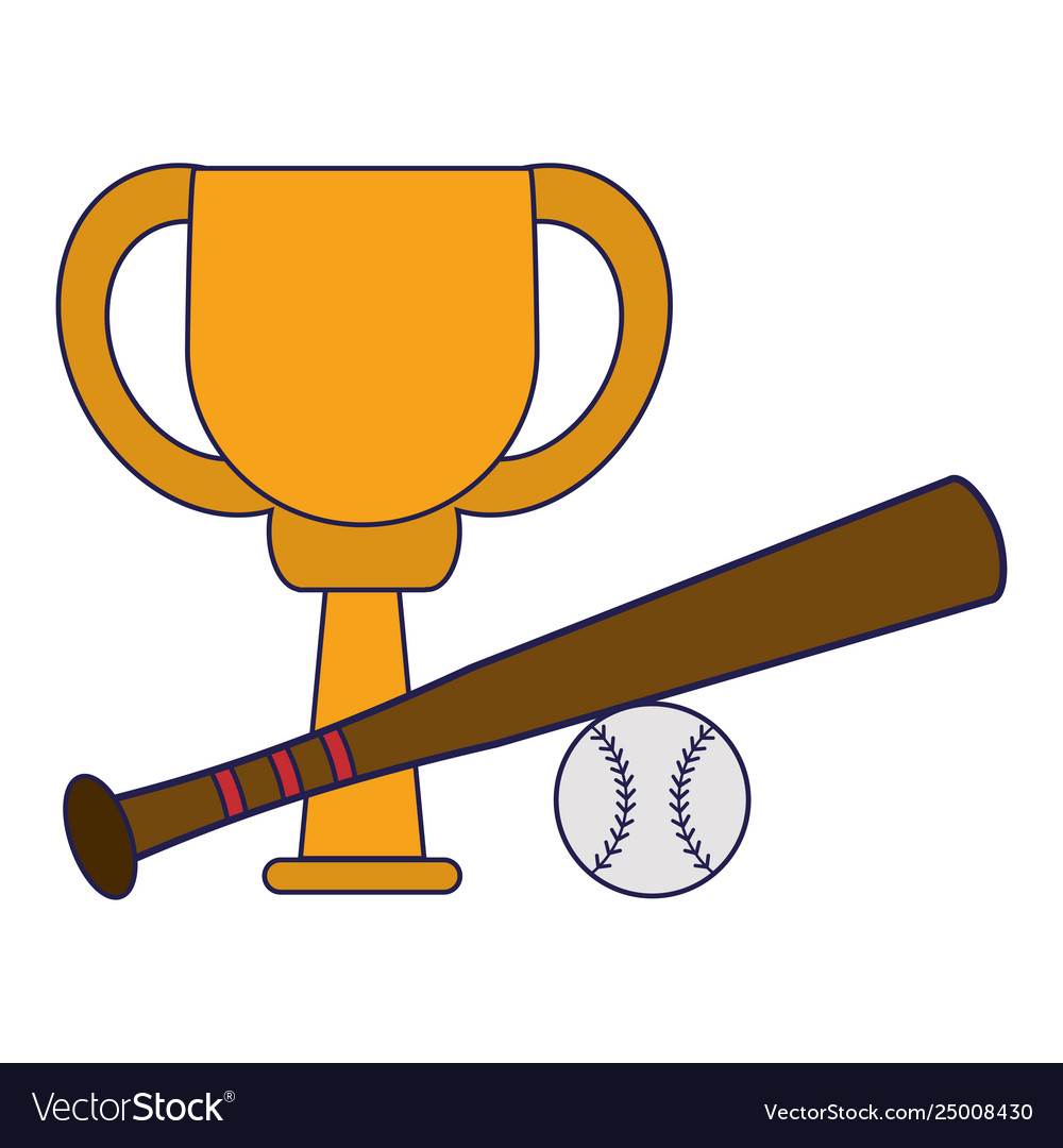 Baseball Trophäe Meisterschaft blaue Linien