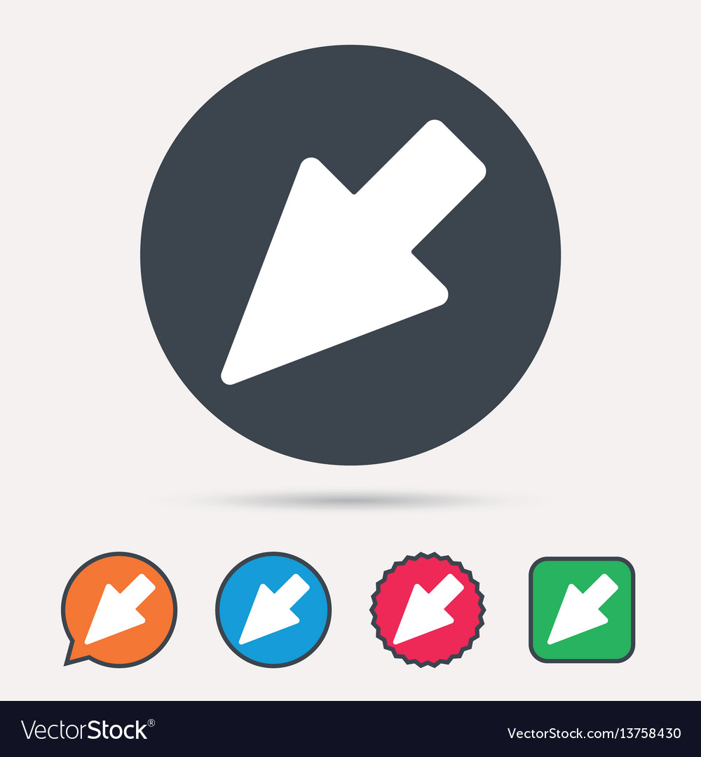 Cursor icon computer position marker sign