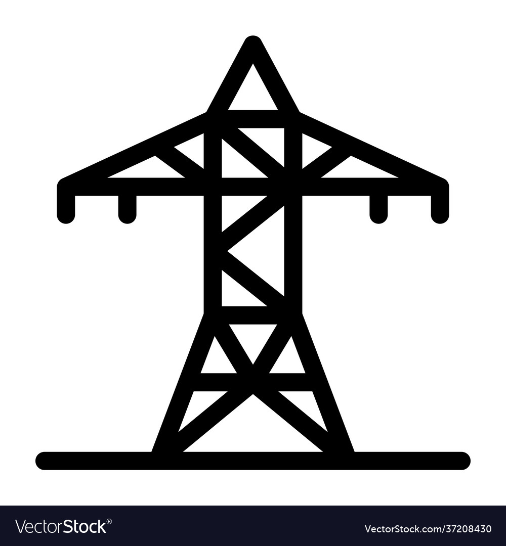 Electric pole Royalty Free Vector Image - VectorStock