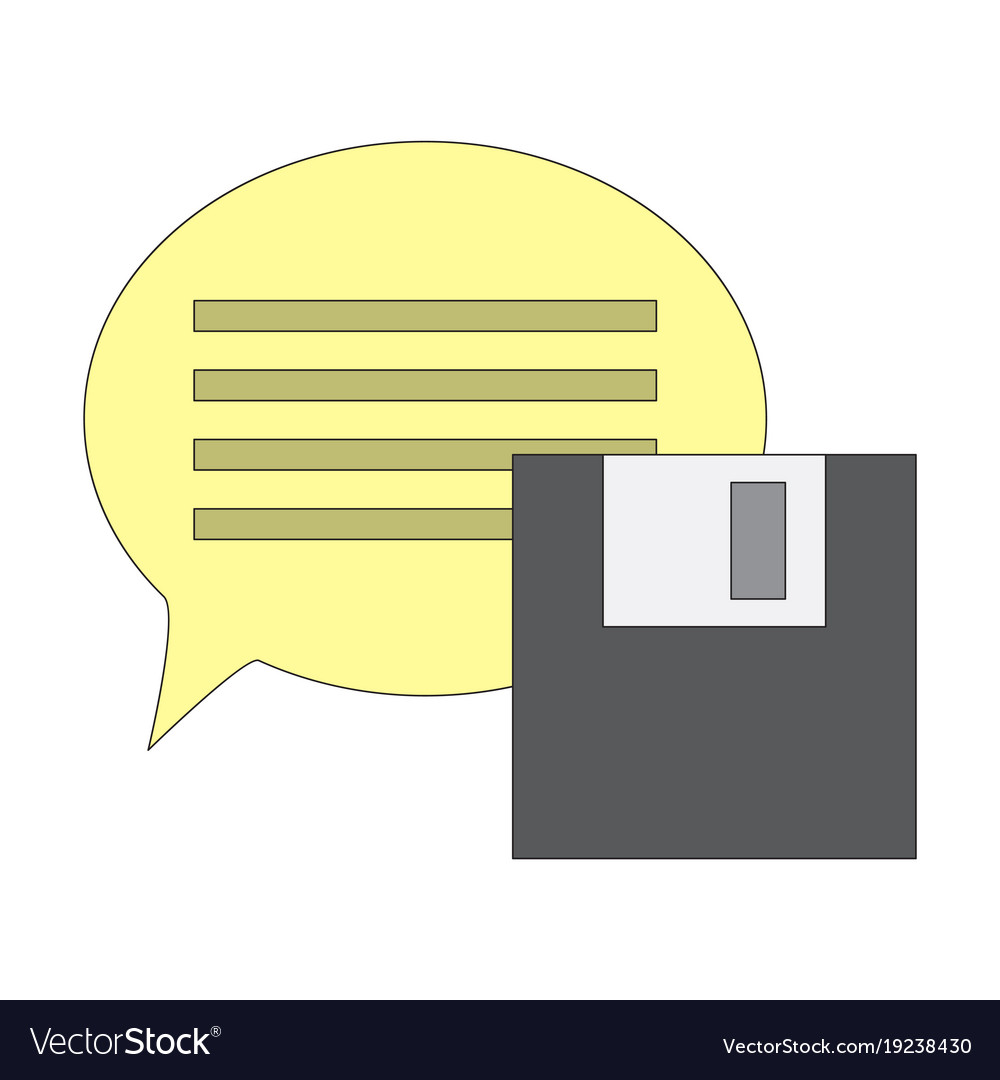 Flat text message icon speech bubble symbol