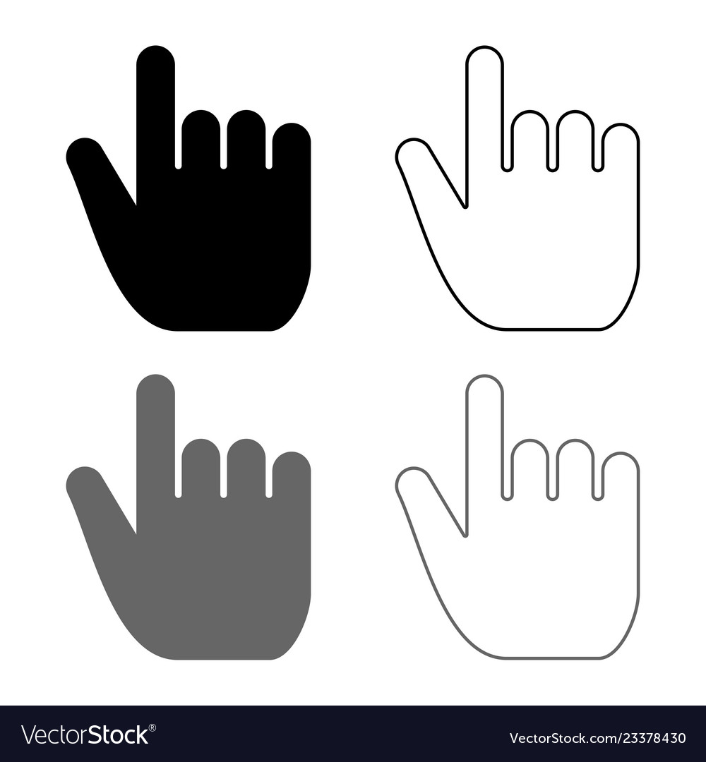 Hand point select declare index finger forefinger vector image Hand point select declare index finger forefinger