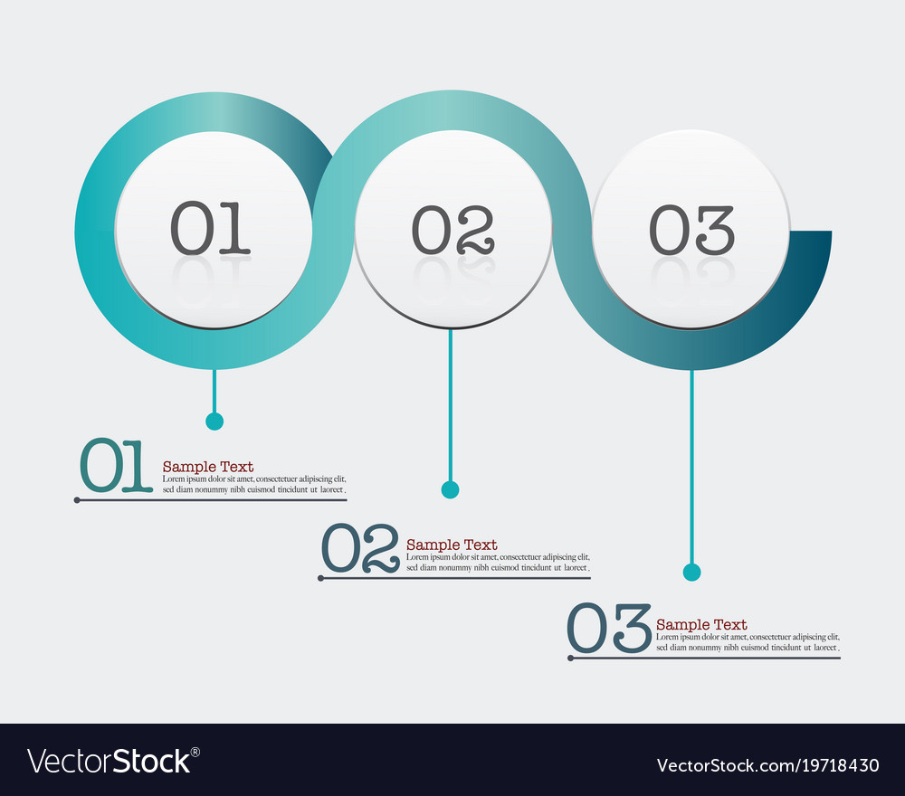 Infographic design template set and business icons