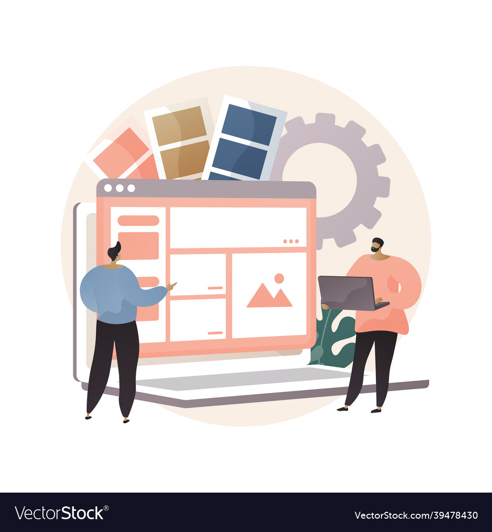 Interface design abstract concept