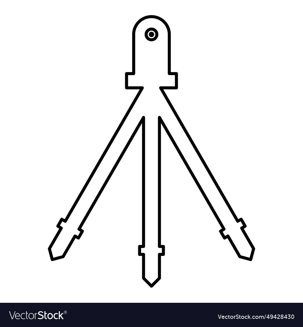 Laser level tool measure building on tripod vector image Laser level tool measure building on tripod