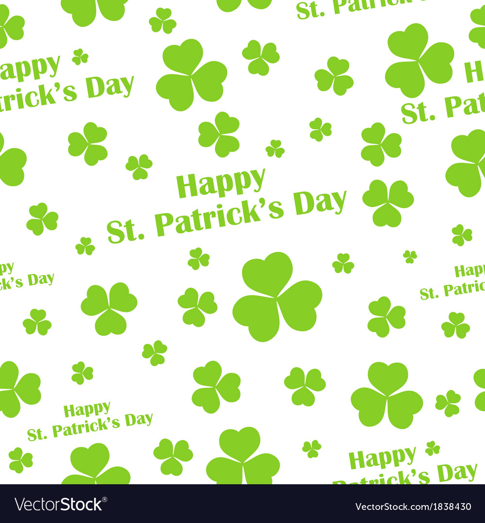 Seamless saint patricks day background