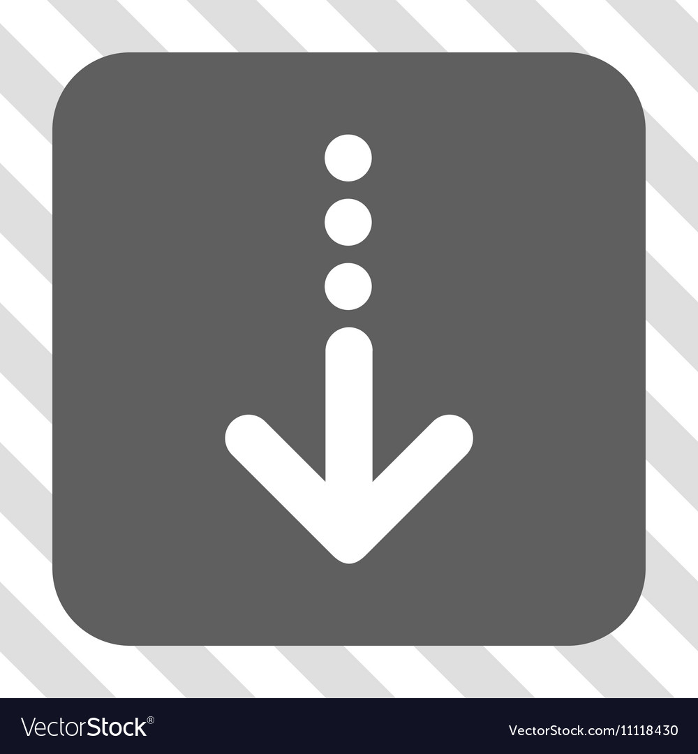Send down rounded square button