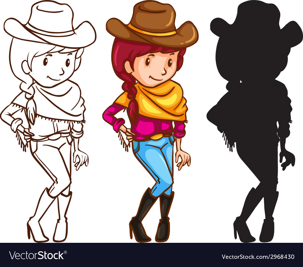 Cowgirl with lasso drawing Drawing by Murphy Elliott - Pixels