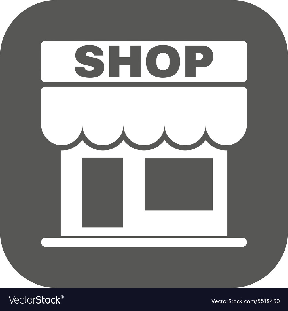 The shop icon store symbol flat Royalty Free Vector Image