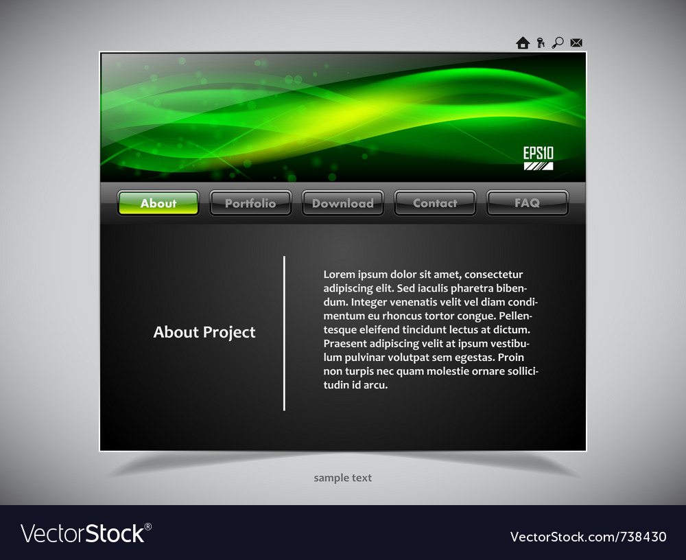 green-website-template-stock-image-image-18877561