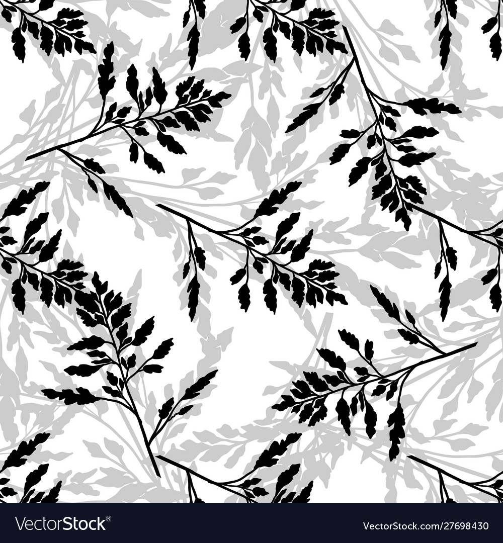 Wild herbs background meadow grass seamless