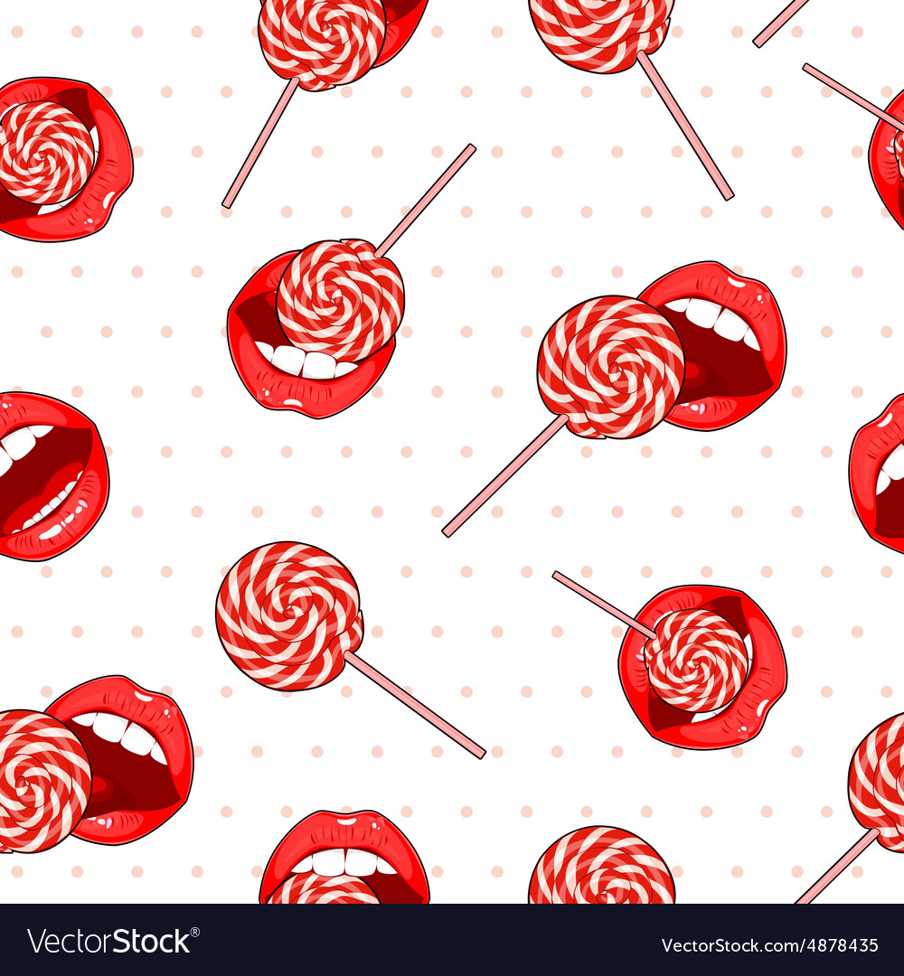 Abstract white seamless background of candy Vector Image