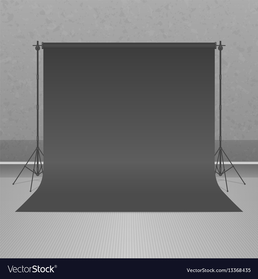 Empty black photo studio Royalty Free Vector Image