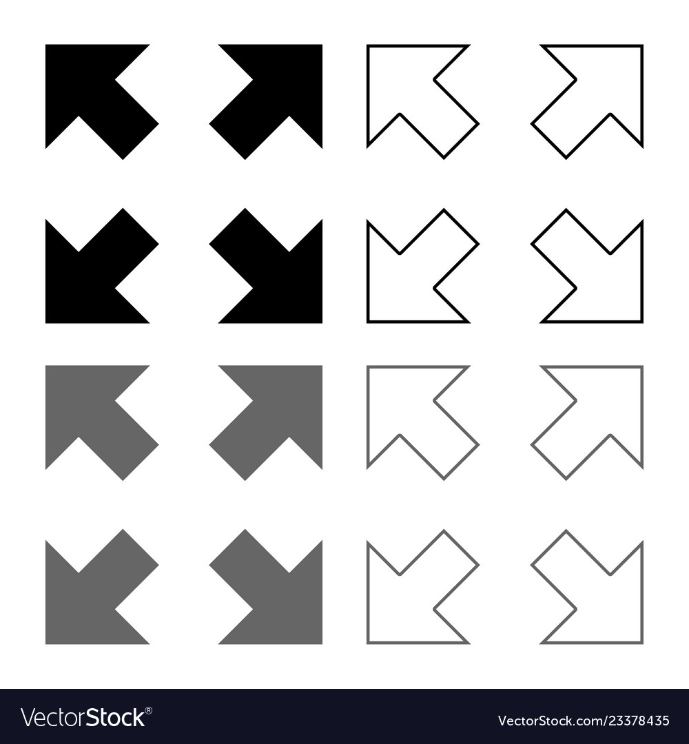 Four arrows pointing to different directions from vector image Four arrows pointing to different directions from