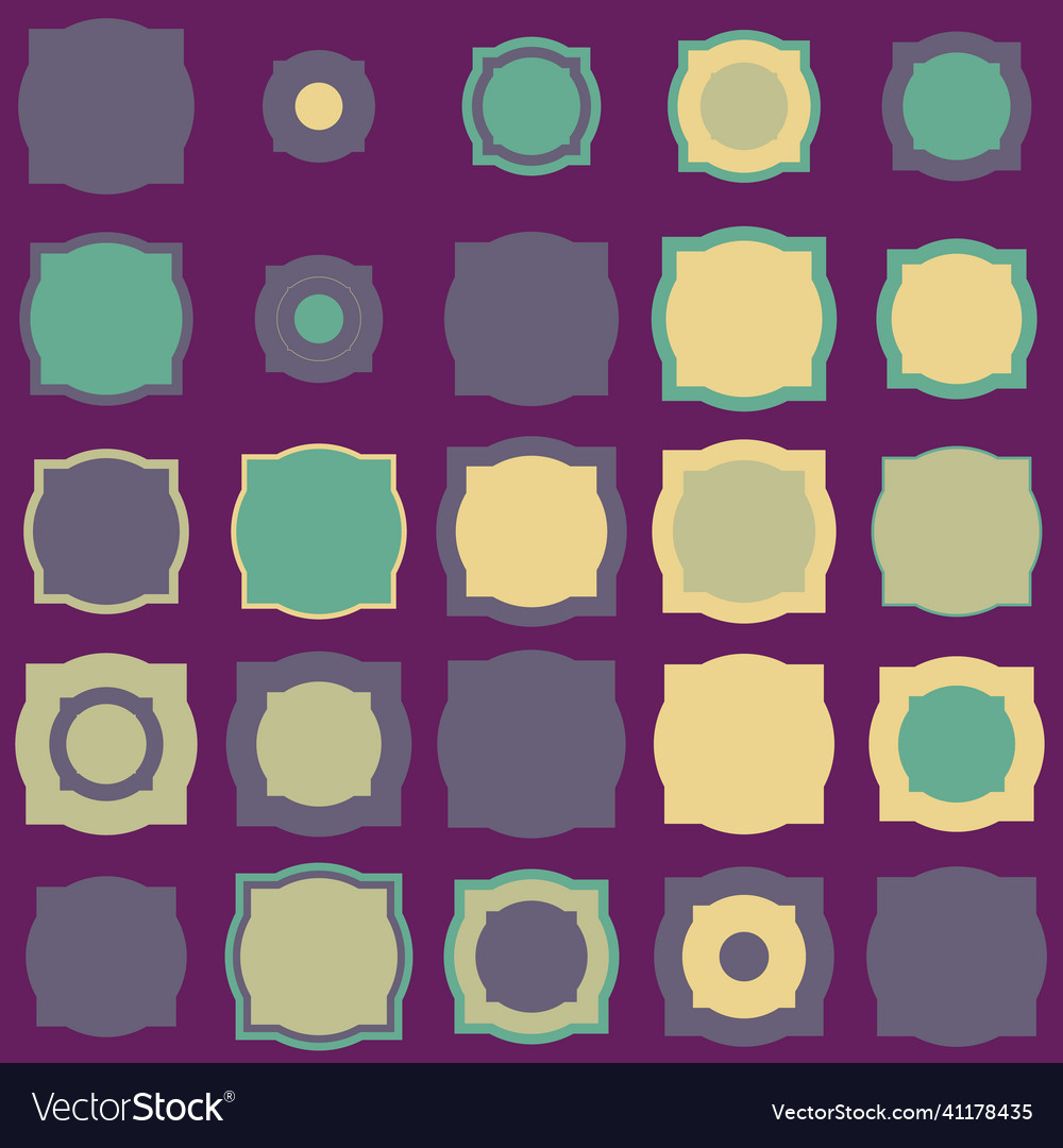 Geometric abstract pattern with simple shapes