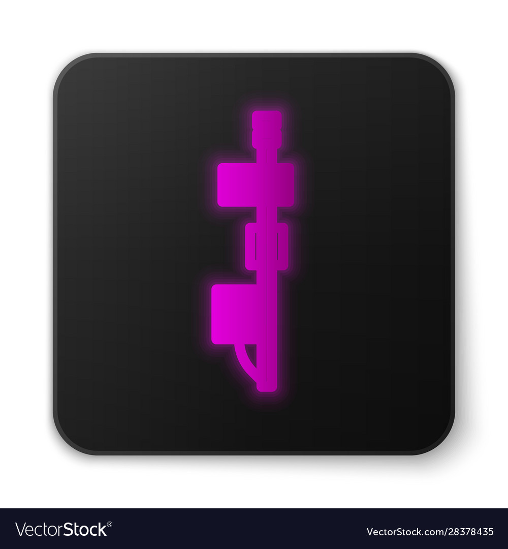 Glowing neon line standalone sensor icon isolated Vector Image Glowing neon line standalone sensor icon isolated