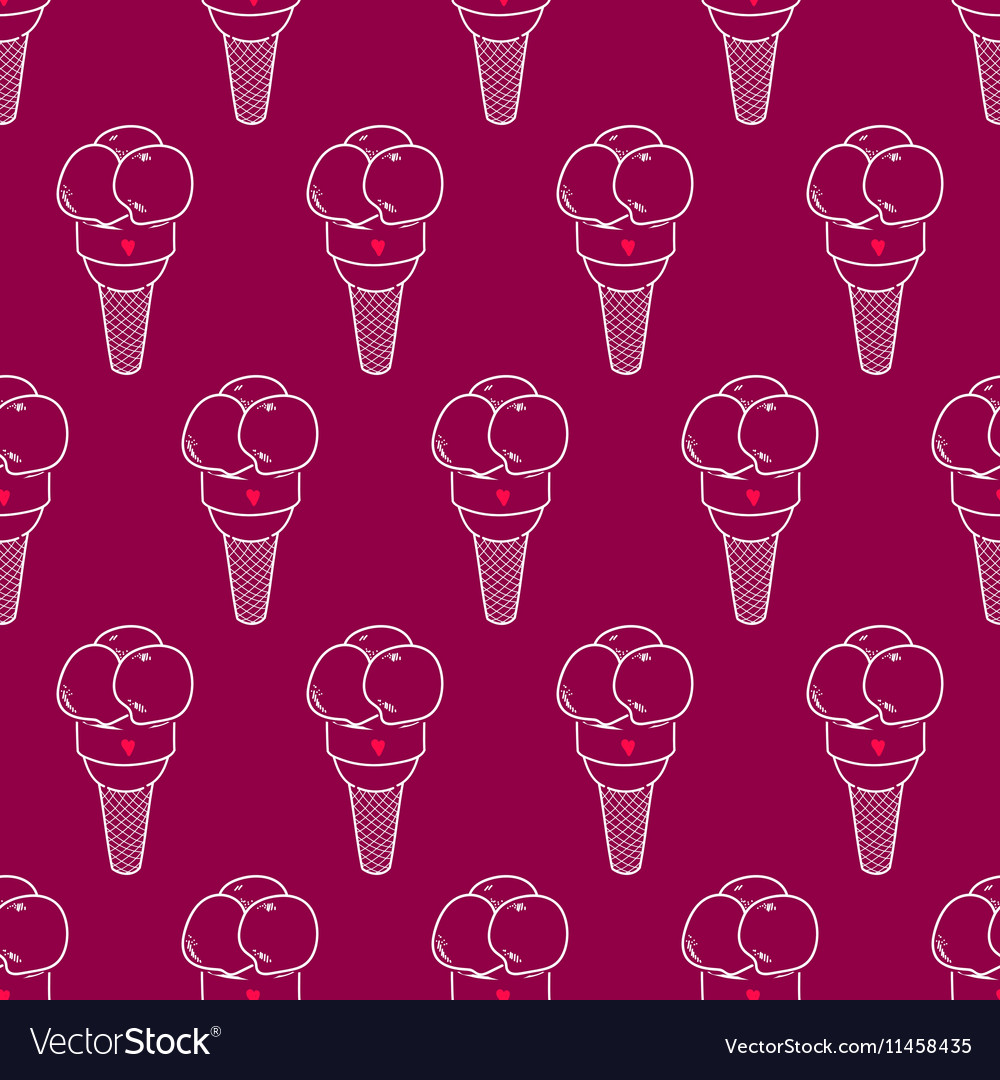 Ice cream easy pattern linear-20