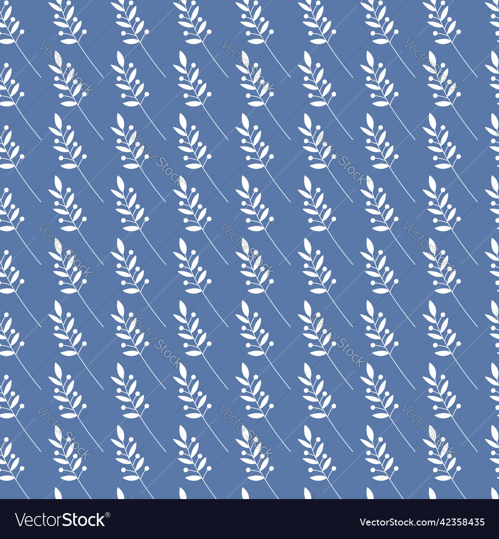 Leaf pattern seamless tiled background