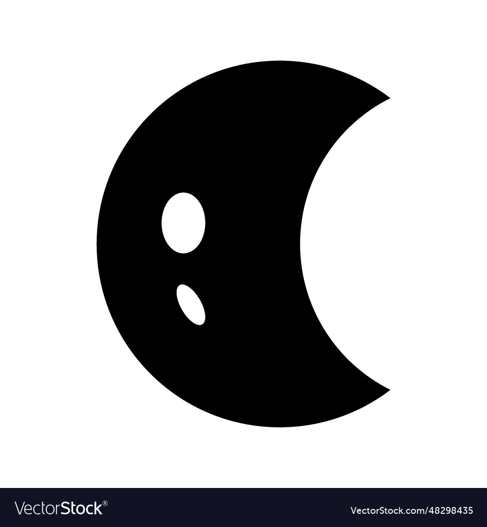 Moon icon Royalty Free Vector Image - VectorStock