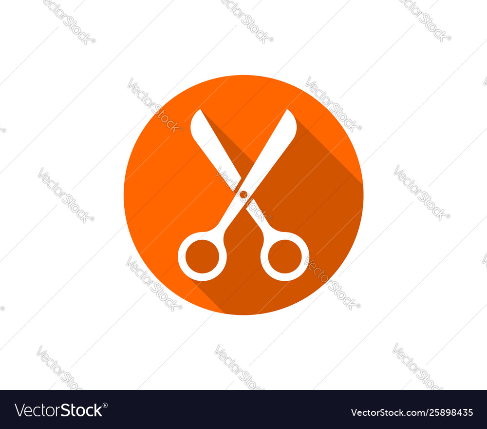Scissor icon scissors design element or logo