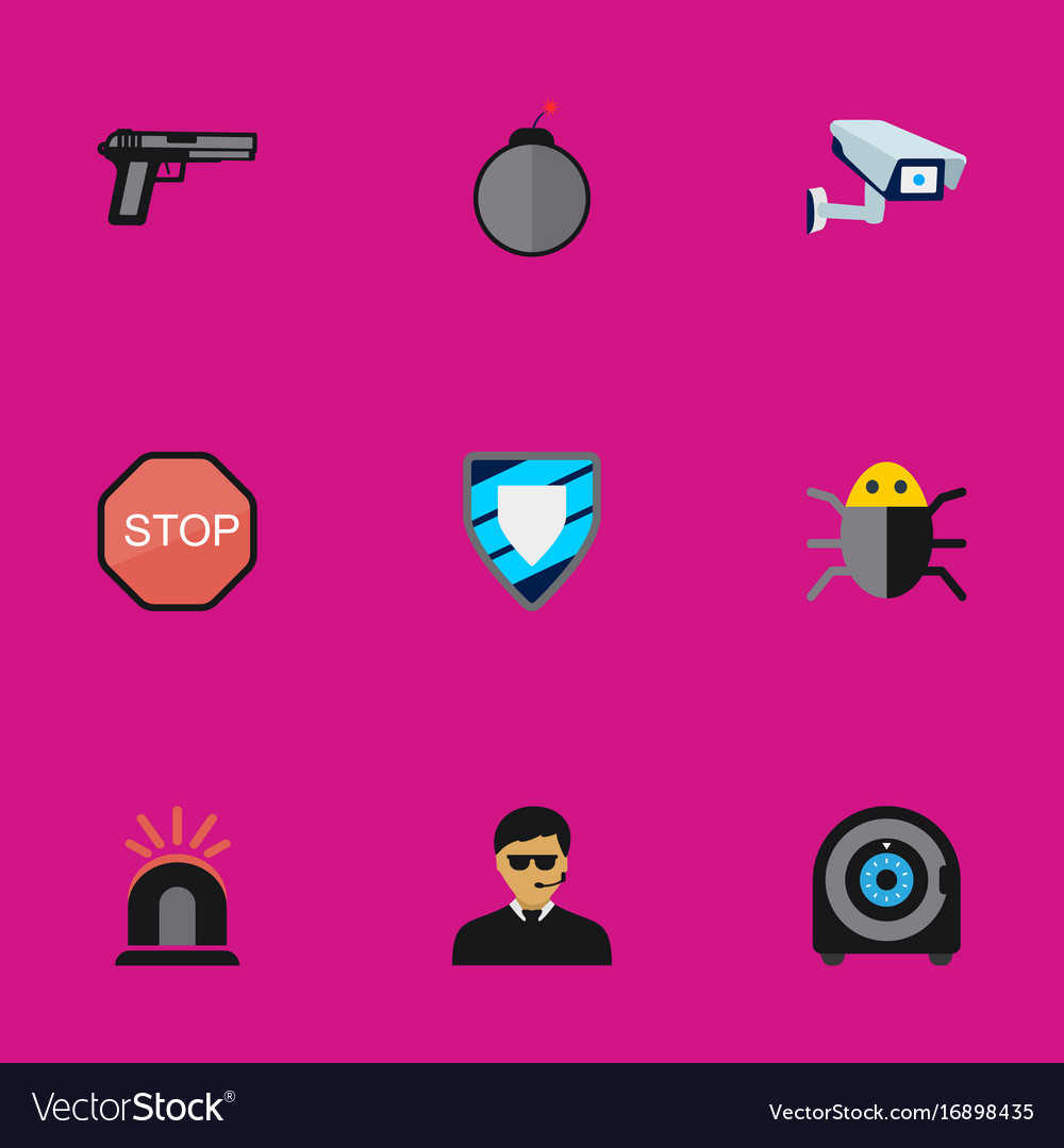Set of 9 editable procuring flat icons includes