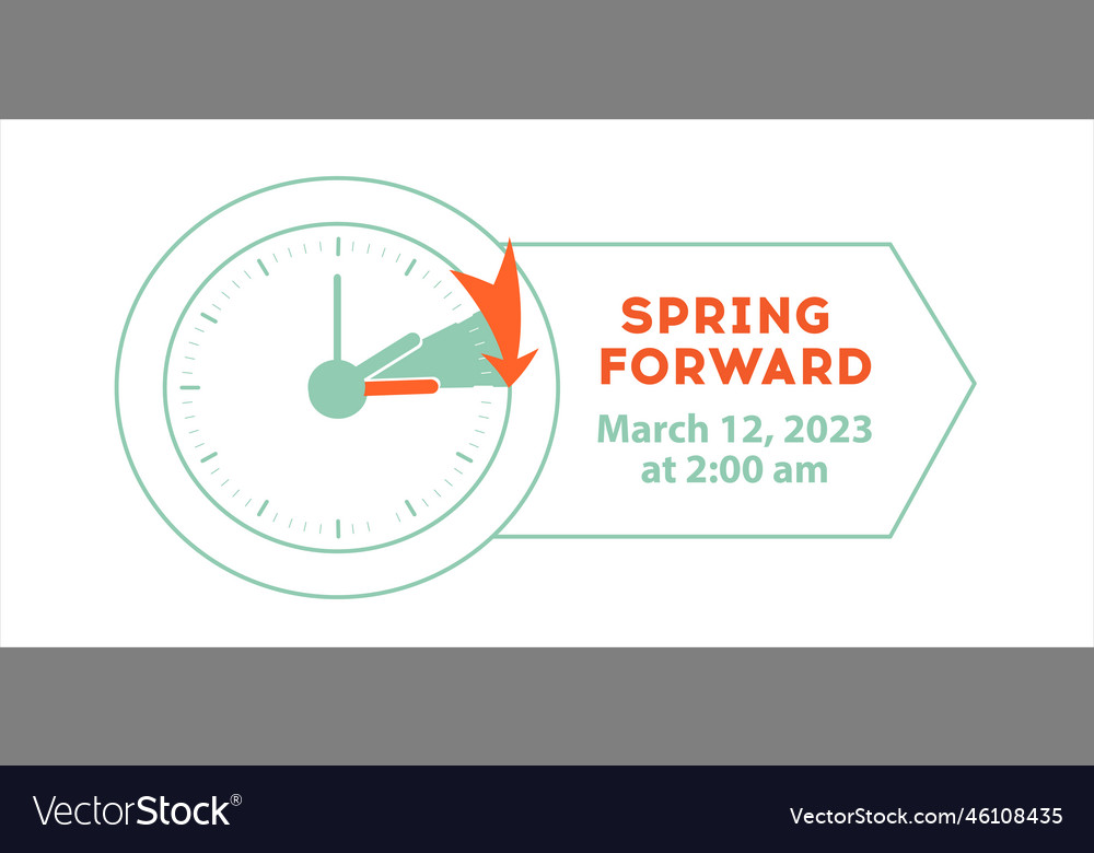 Spring forward web banner daylight saving time